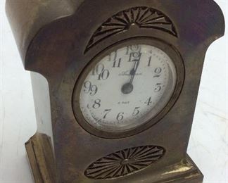 VINTAGE ANSONIA BRASS 8 DAY CLOCK