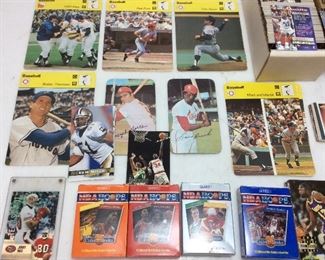 ASSORTED BASEBALL, FOOTBALL, CARDS