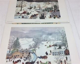 (8) VTG. GRANDMA MOSES PRINTS,