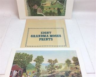 (8) VTG. GRANDMA MOSES PRINTS,