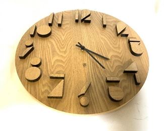 UMBRA lan Wisniewski Modernist Wood Clock