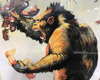 Italian Print King Kong Movie Ad Poster Artwork