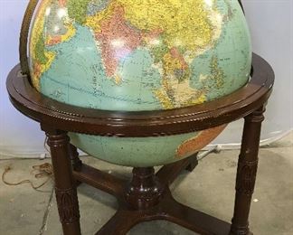 Vintage Over Sized Globe 50 in H