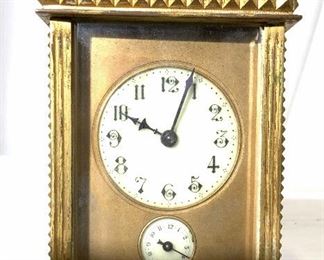 Antique Gilt Metal Bronze Carriage Clock