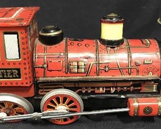 Vintage FRONTIER Western Tin Toy Train