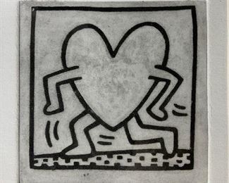 KEITH HARING Signed Ltd Ed Lithograph Artwork