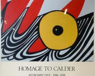 Serigraph Gallery Poster Homage to Calder Art