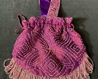 Vintage MARION GODART Beaded Handbag