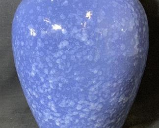 Blue Ceramic Vase Vessel