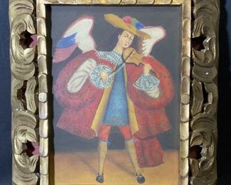 Spanish Colonial Style Painting of Musician