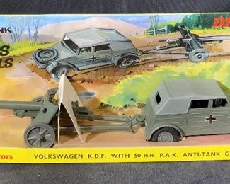 Vintage Dinky Toys 617 KDF with PAK Anti Tank Gun