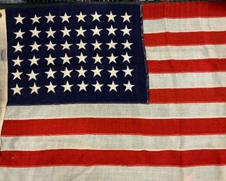 Vintage STERLING American Flag, 48 stars