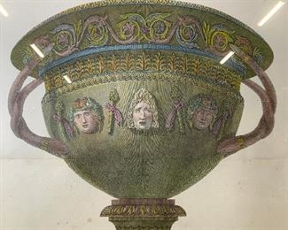 GIOVANNI PARANISI Basalt Vase Engraving
