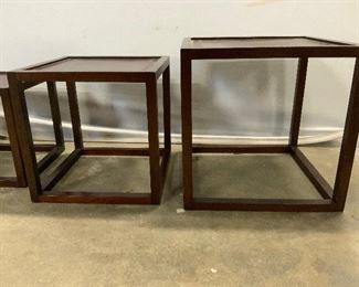 Set 4 Wooden Nesting Tables, Indonesia