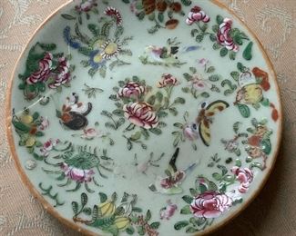Antique Signed Painted Asian Ceramic Plate