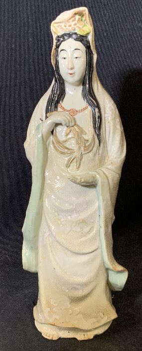 Asian Porcelain Female Figural Statue