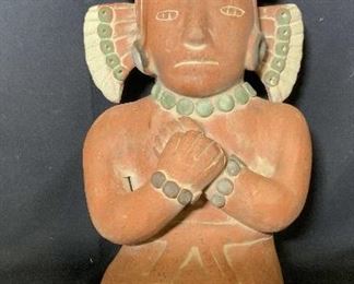 Ceramic South American Statue of Female Figure