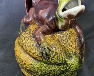 Ceramic Frog Watering Pot