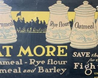 Antique WW1 Food Administration Lithograph