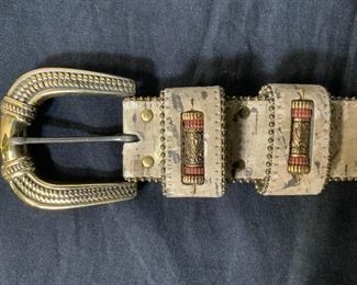 Leather and Suede Belt