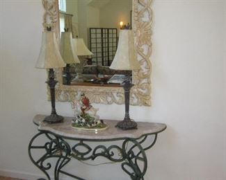 Marble Top Entry Table ~ Many Mirrors To Choose From