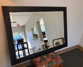 Black frame mirror