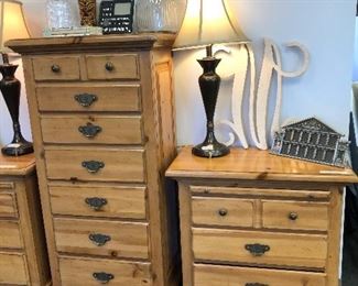 Ducks Unlimited furniture - 2 end tables/lingerie chest