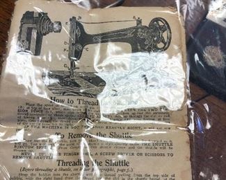 Paperwork to sewing machine