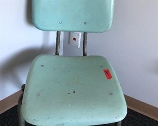 Vintage teal chair