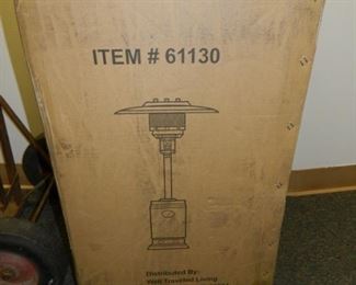 New in box Powder Blue Patio Heater