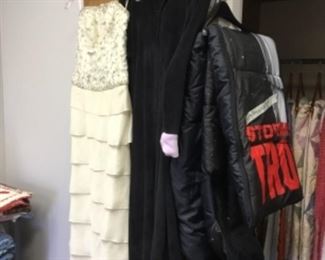 Second child’s sleeping bag & clothing