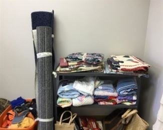 Rugs, quilt wall hangings, baby Afghans