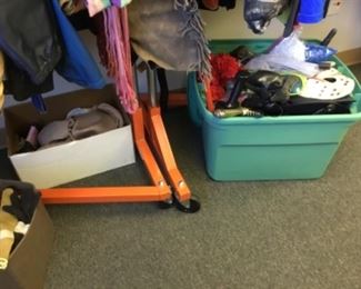 There are 3 sets of heavy duty racks for sale