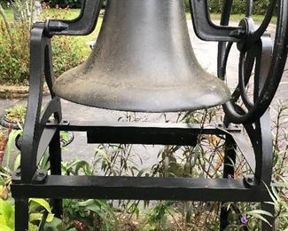 Huge Cast Iron Plantation/School/Church Bell— 