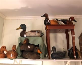 Wood carved duck Decoy collection 