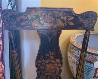 Antique handpainted dining chair
