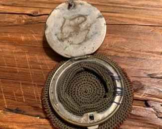 Early 1900's TOM O SHANTER Greek Coin Style Beaded Coin Purse