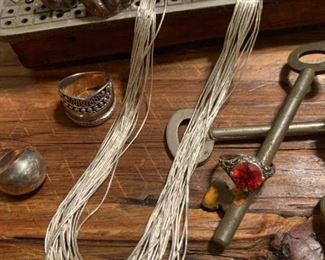 Native American Style Liquid Silver Necklace