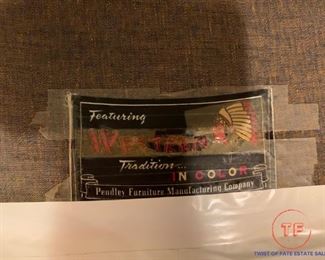 Pendley Furniture Embroidered Cowboy Couch