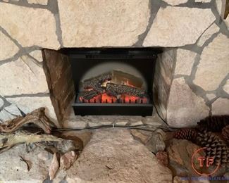 Electric Fireplace with Heat and Blower