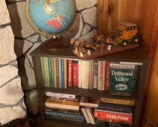 Vintage Bookcase with Sliding Glass Doors