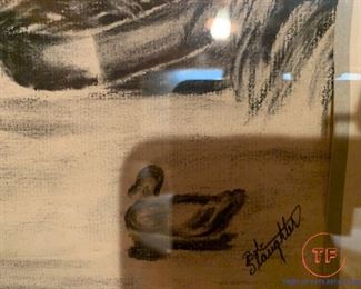 Original Charcoal Drawing by BOB SLAUGHTER