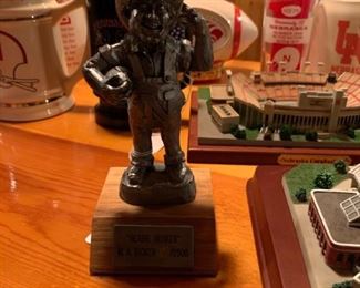 Pewter Herbie Husker Statue by MICHAEL RICKER 590/2500