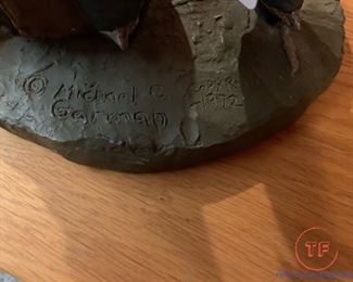 "Taking The Rough Off" Cowboy Sculpture by MICHAEL GARMAN