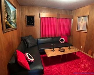 MCM Modular Corner Pleather Sofa / Couch