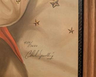 Signed Limited Edition Print "Aloha" Elvis Presley by Charles Spaulding