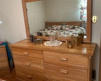 Brandt RANCH OAK 6 Drawer Dresser with Mirror