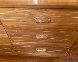 Brandt RANCH OAK 6 Drawer Dresser with Mirror