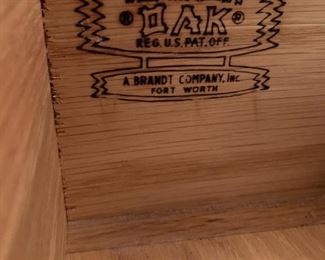 Brandt RANCH OAK 6 Drawer Dresser with Mirror