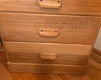 Brandt RANCH OAK 3 Drawer Night Stand / Side Table